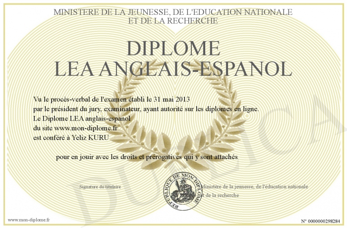 diplome lea